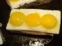 "Buttonhole" quail eggs