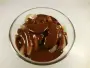Poached pears, vanilla ice cream and hot chocolate sauce.