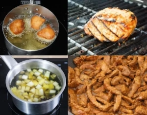 The different cooking modes