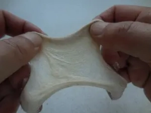 The window-pane test in bread-making