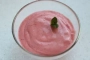 [Frozen cottage cheese with strawberries]