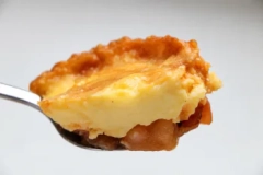 Caramelized pear custard tart