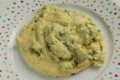 Creamy polenta with green asparagus