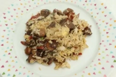 Fried Rice with mushrooms and ham
