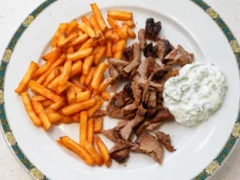 Home-made doner kebab
