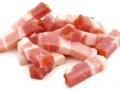 Small pieces of smoked bacon