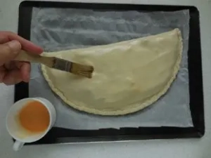 The golden-brown finish on puff pastry