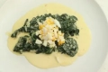 Creamed spinach with two cheeses