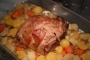 [Roast in the bag pork with fondant vegetables.]